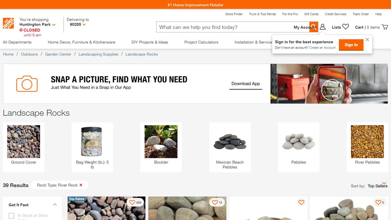 River Rock - Landscape Rocks - The Home Depot