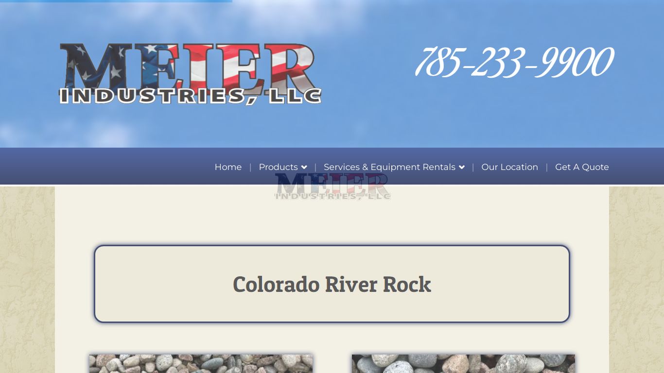 Colorado River Rock - Meier Industries, LLC